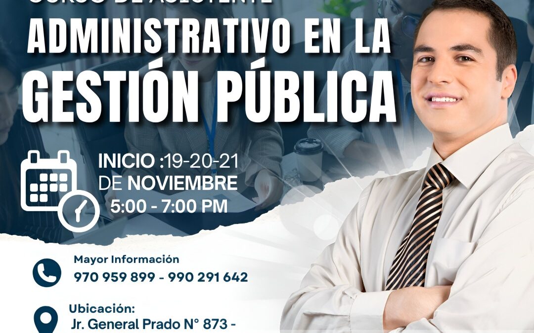Curso Gratuito de asistente administrativo en la gestión pública